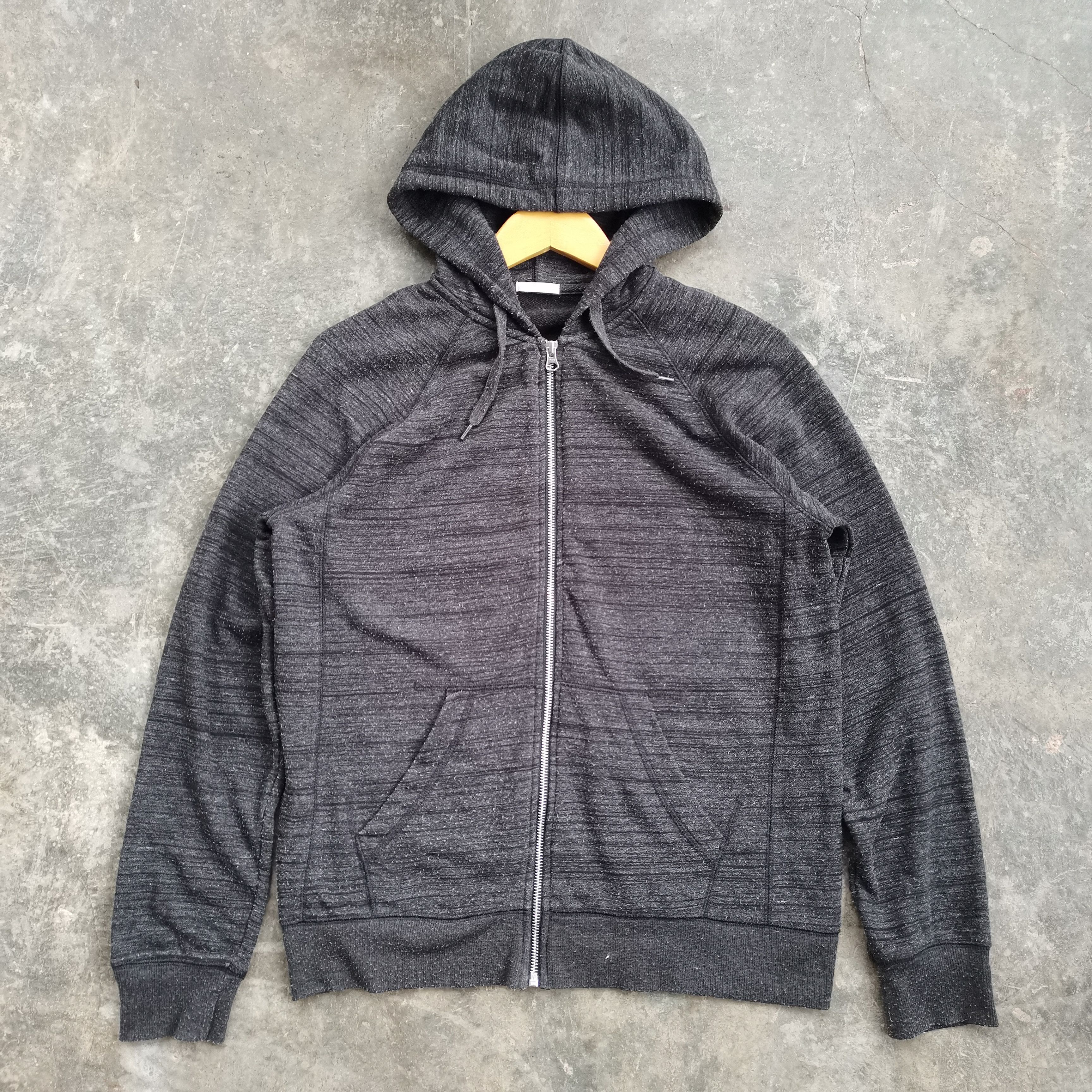 image of Gu Hoodie Jacket in Grey, Men's (Size Large)