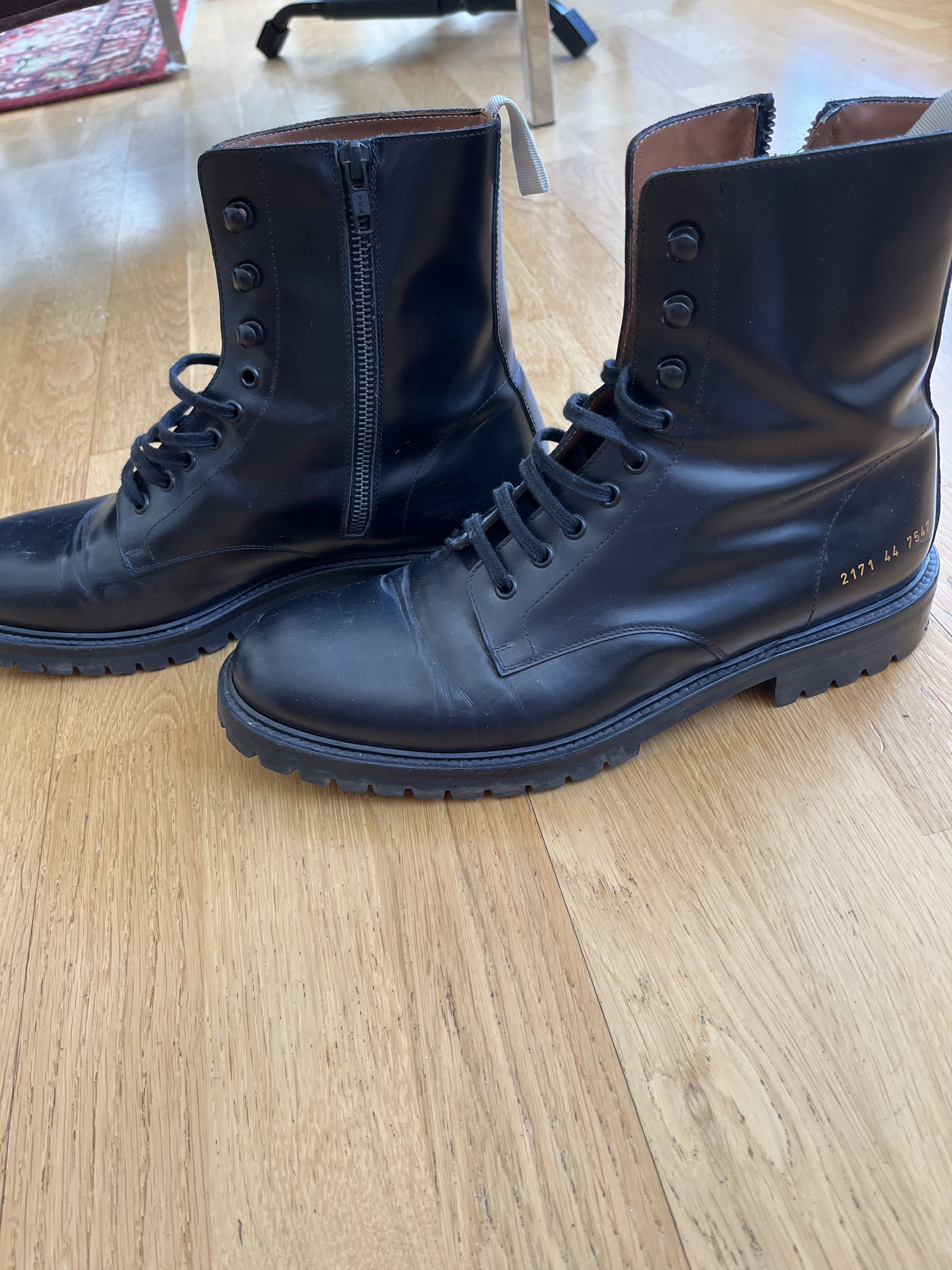 image of Common Projects Combat Boots in Black, Men's (Size 11)