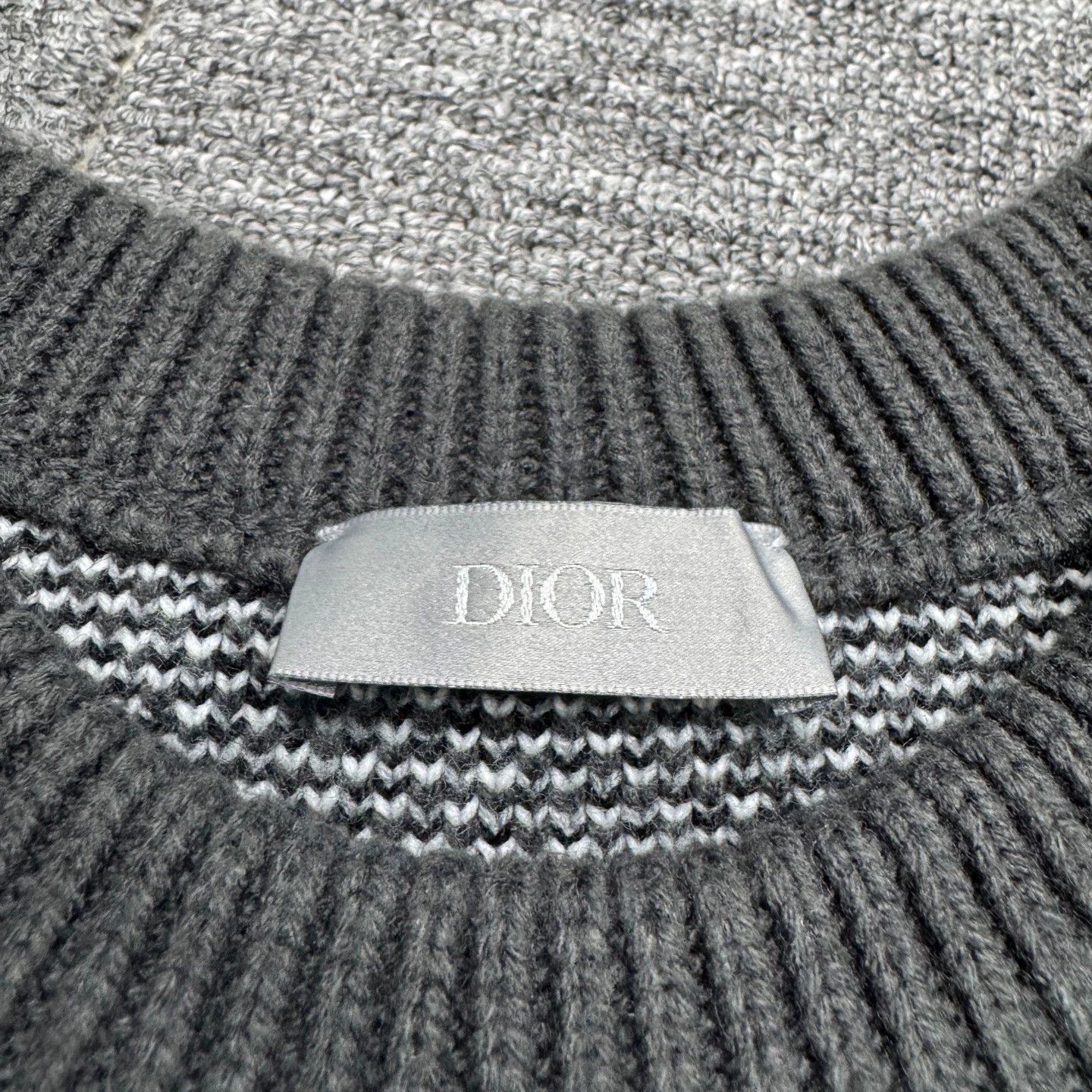 Dior Dior Allover Oblique Print Wool Knit Sweater S Size US S / EU 44-46 / 1 - 2 Thumbnail