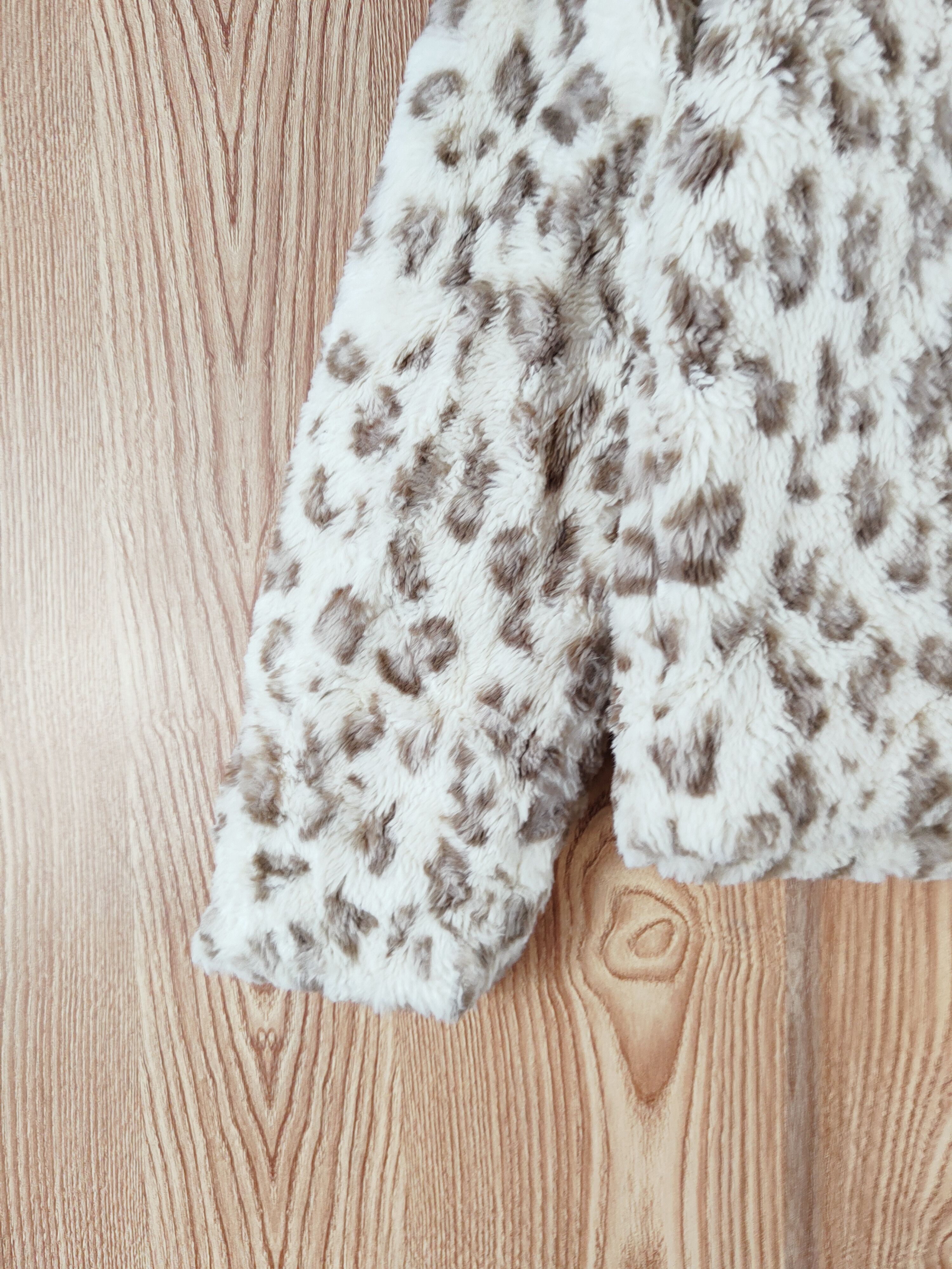 Japanese Brand × Vintage Earth Music & Ecology Cream Leopard Fur Mohair Cardigan Size S / US 4 / IT 40 - 4 Thumbnail