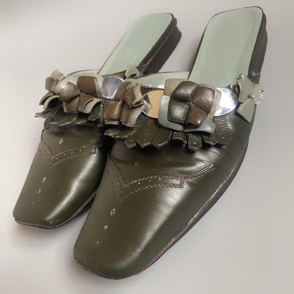 Prada × Vintage prada spring/summer 1999 sabots Size US 8 / IT 38 - 6 Thumbnail