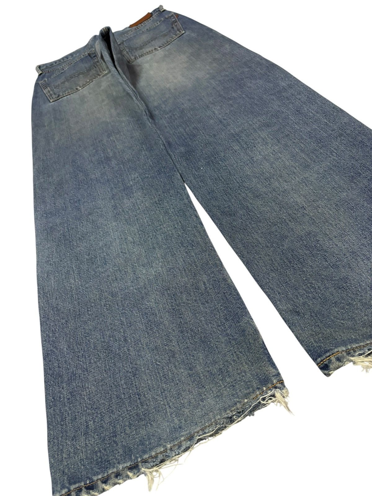 Edwin Vtg Edwin Japan 505x Selvedge Distressed Jeans Size US 30 / EU 46 - 8 Thumbnail