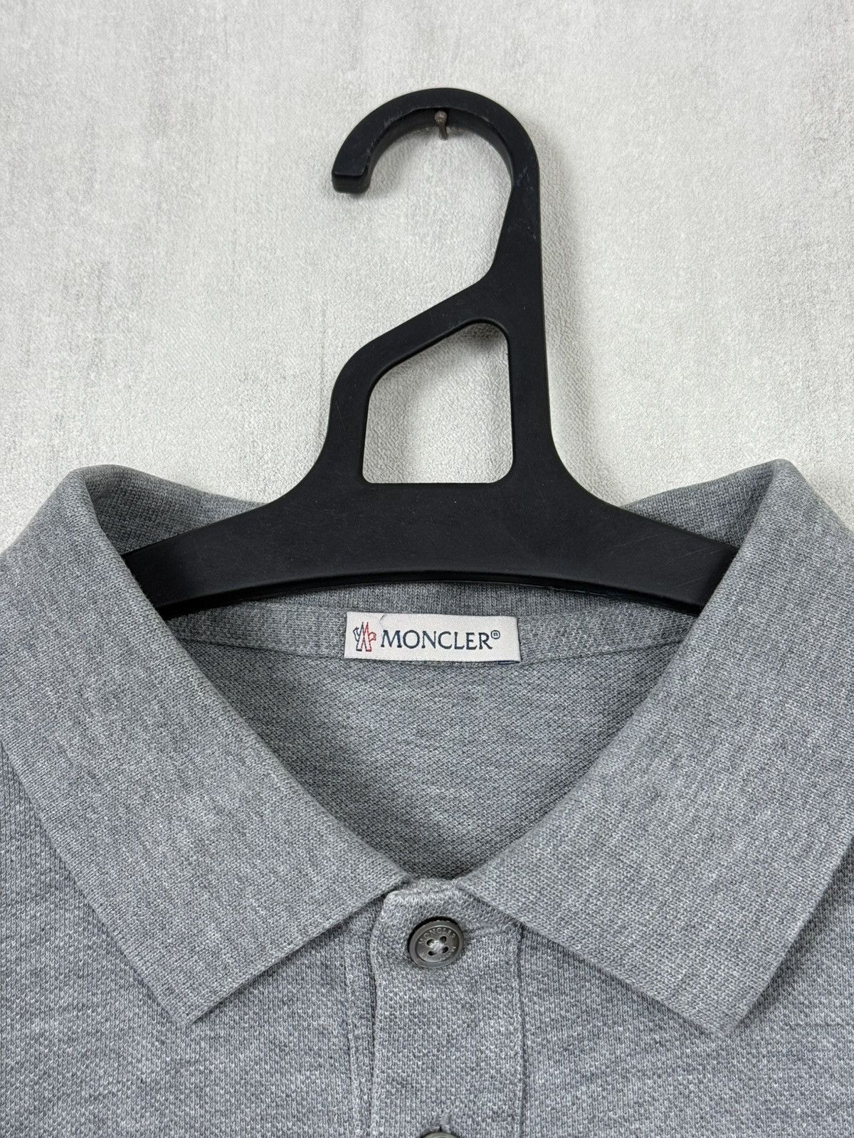 Moncler Moncler Men’s Grey Polo Shirt Size M Size US M / EU 48-50 / 2 - 6 Thumbnail