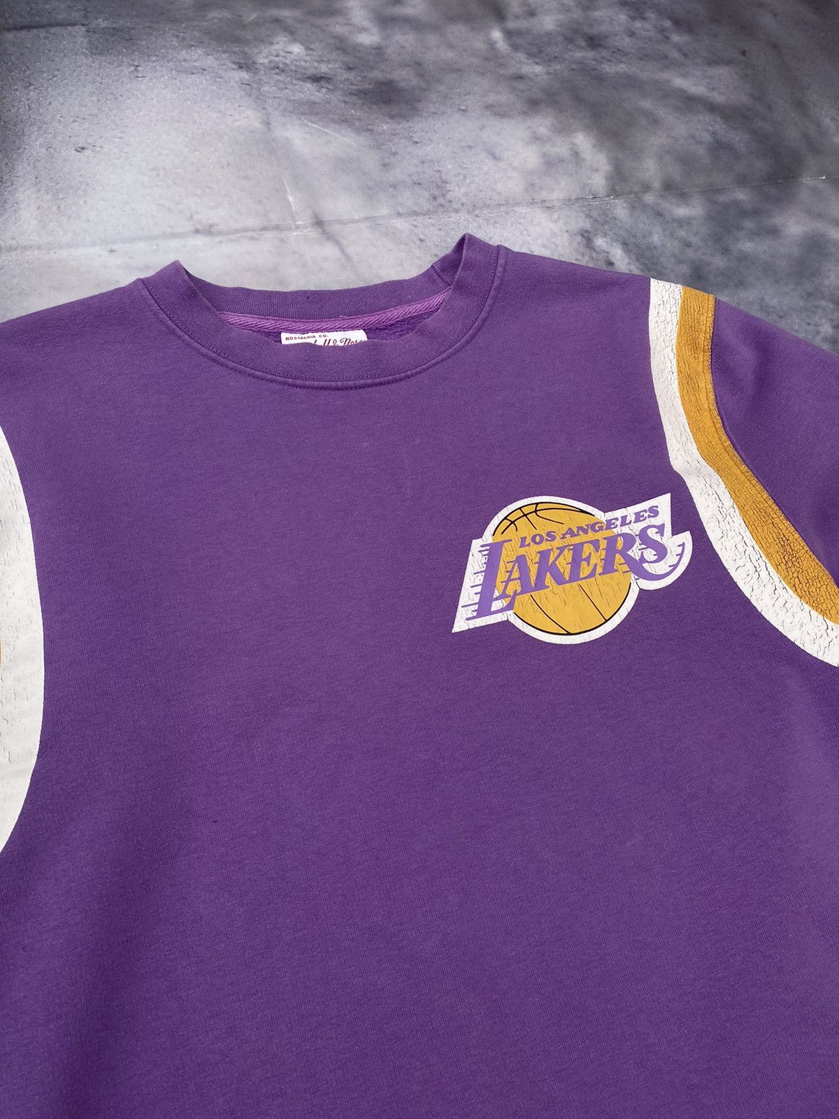 NBA MITCHELL & NESS NBA WARM UP PASTEL LA LAKERS SWEATSHIRT Size US S / EU 44-46 / 1 - 7 Thumbnail