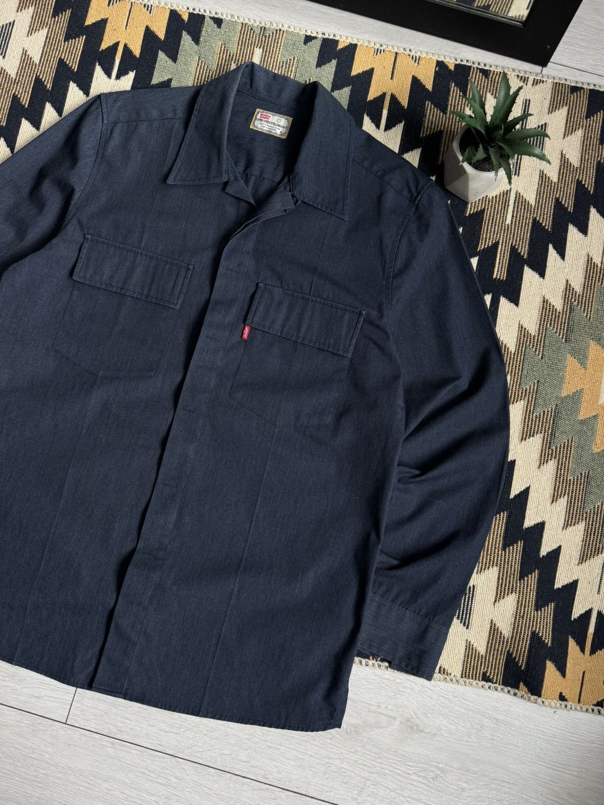 Levi's Vintage Levi’s Sta-Prest Button Up Shirt Size US M / EU 48-50 / 2 - 3 Thumbnail