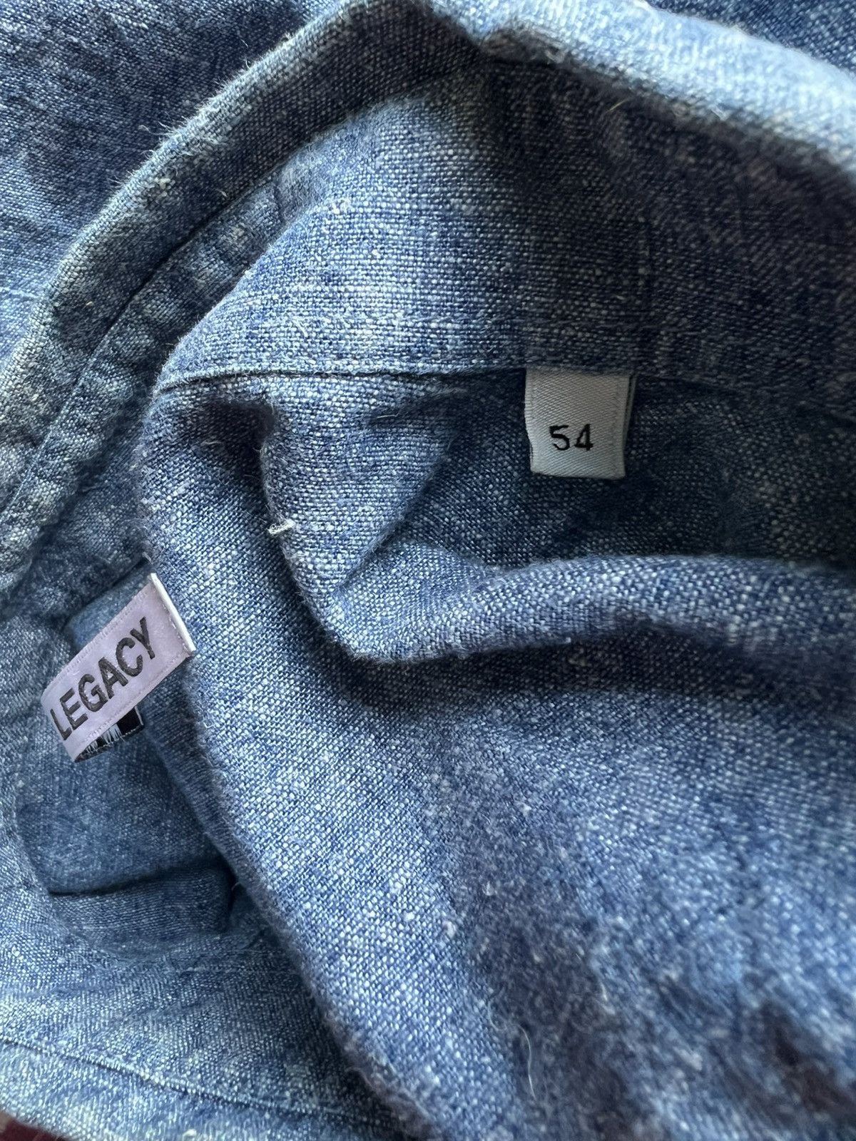 Our Legacy Our Legacy BD Shirt Indigo Chambray Size US XXL / EU 58 / 5 - 4 Thumbnail