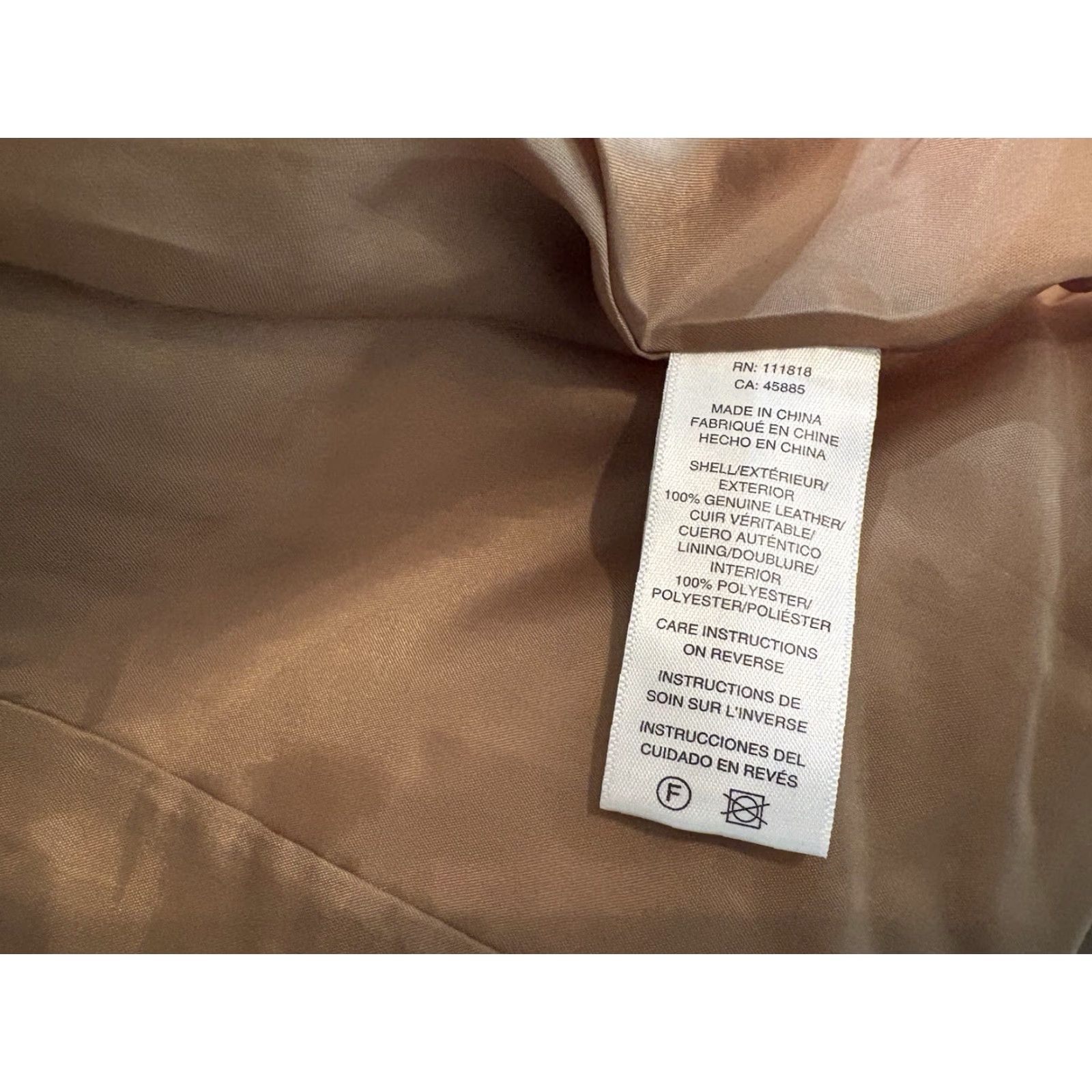 Michael Kors Michael Kors Leather Jacket Button Front Size Medium Men Beige Jacket Size US M / EU 48-50 / 2 - 4 Thumbnail