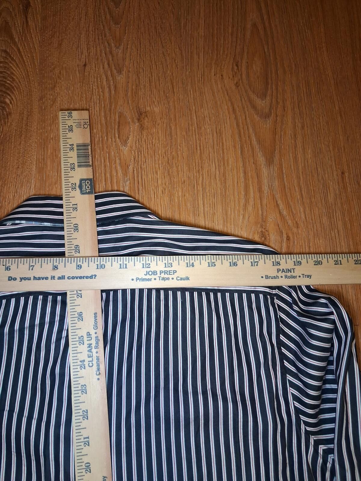 Robert Graham Robert Graham X Shirt Mens XL Black Striped Cotton Flip Cuff Size US XL / EU 56 / 4 - 12 Thumbnail