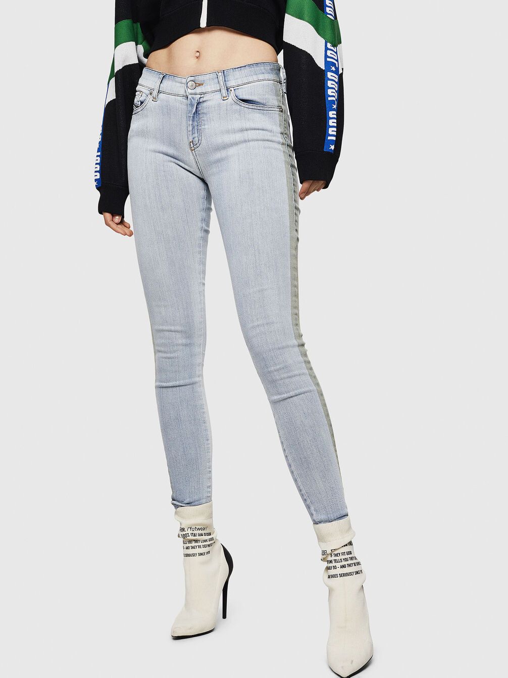 Diesel SLANDY-SP1 0090E W24/L30 Blue Girls Jeans 72314 Size 24" / US 00 / IT 34 - 1 Thumbnail