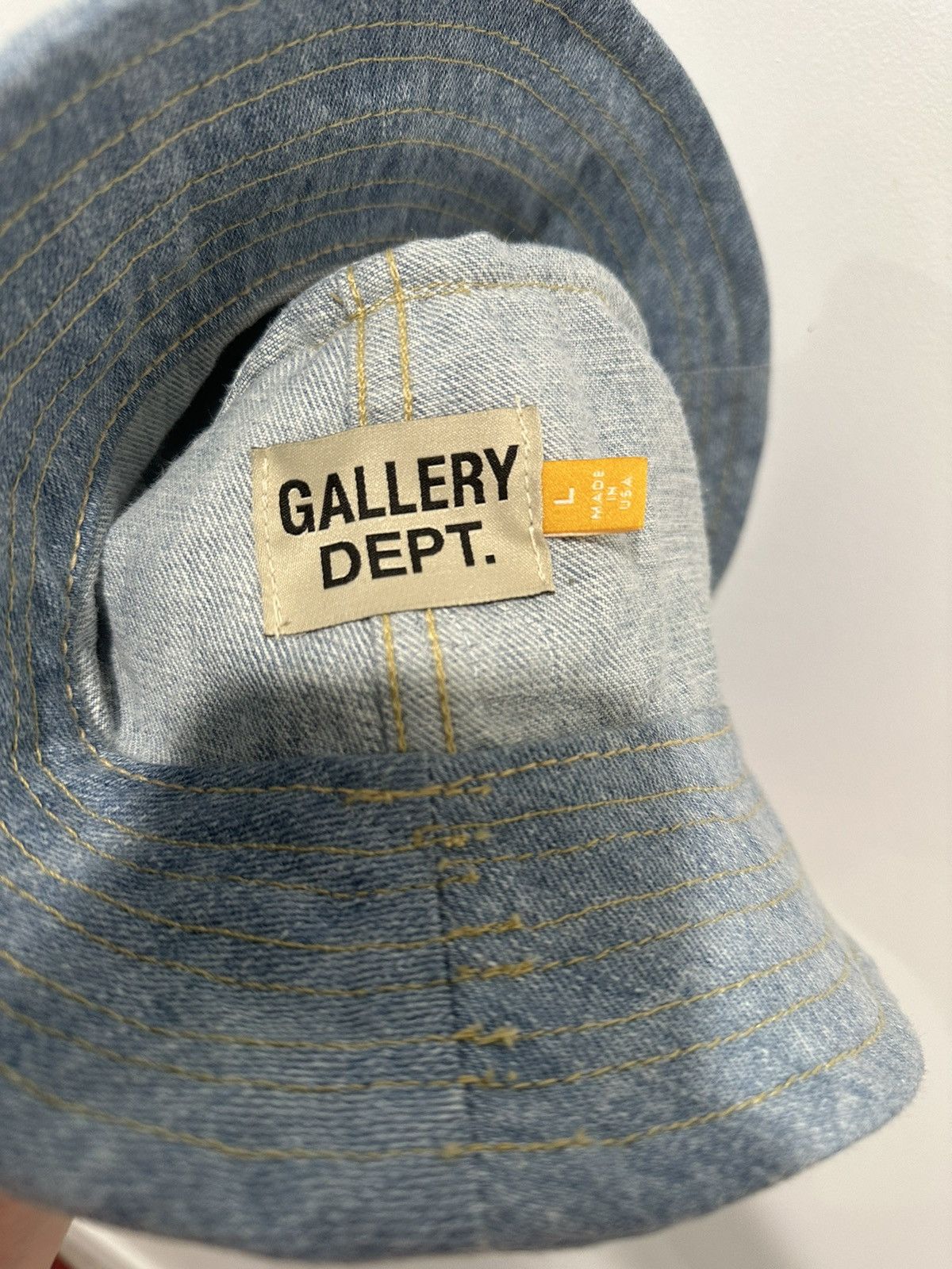 Gallery Dept. Gallery Dept Denim G Patch Bucket Hat Size ONE SIZE - 6 Thumbnail