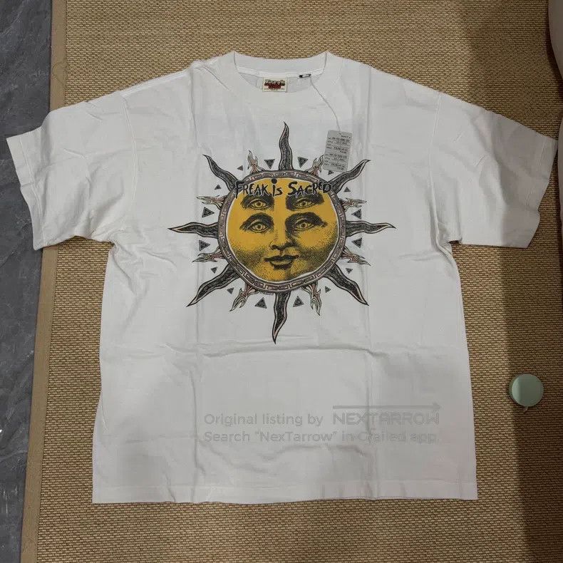 Saint Michael Saint Michael Sun smile washed and distressed white short- Size US L / EU 52-54 / 3 - 1 Thumbnail