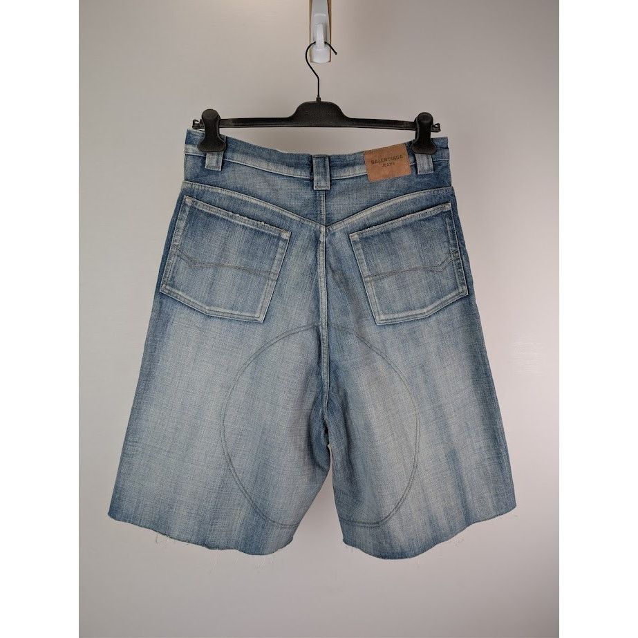 Balenciaga o1rshd1 Denim Shorts in Blue Size US 32 / EU 48 - 10 Thumbnail