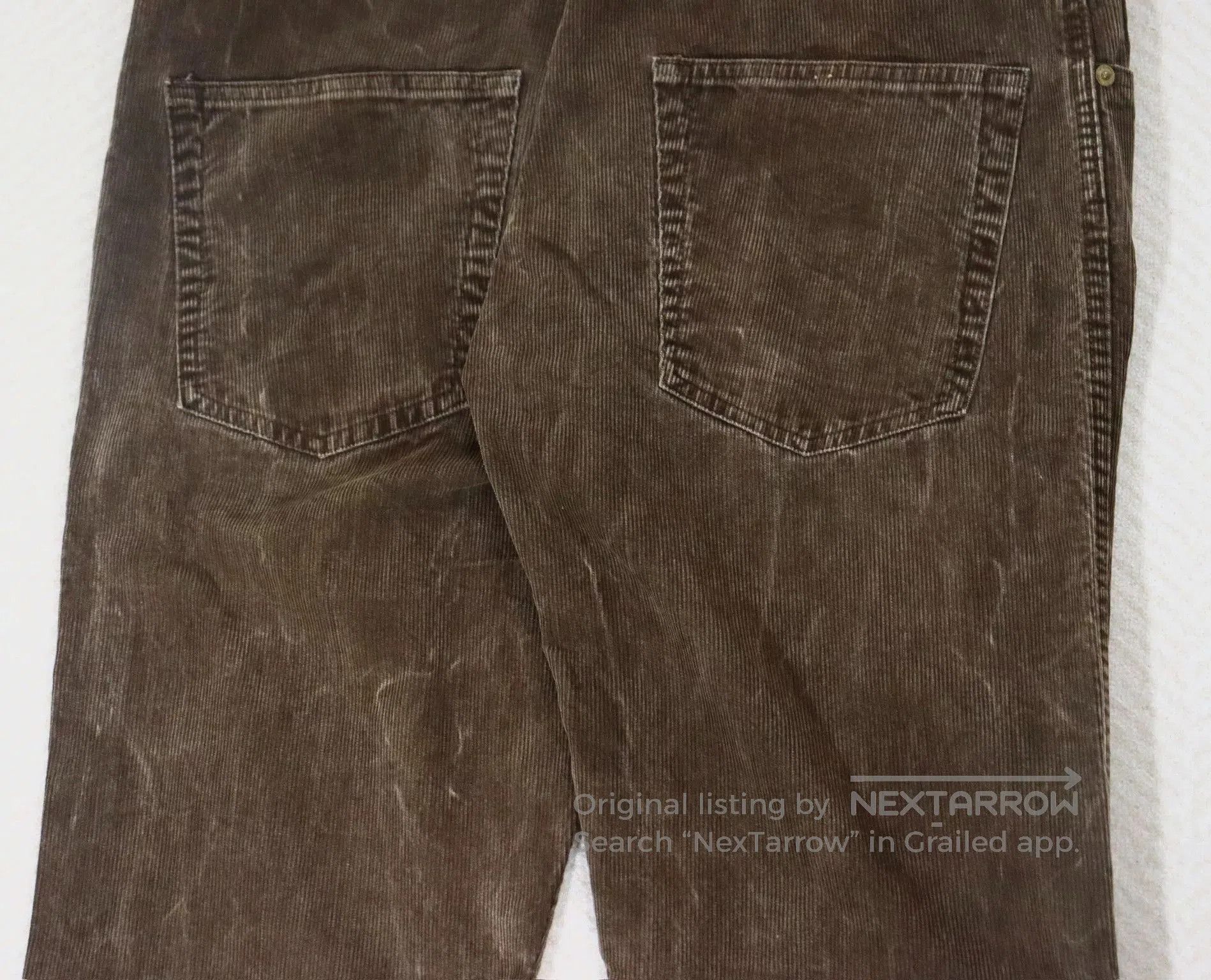 Visvim visvim fluxus slub corduroy pants dk.mud. Size US 27 - 7 Thumbnail