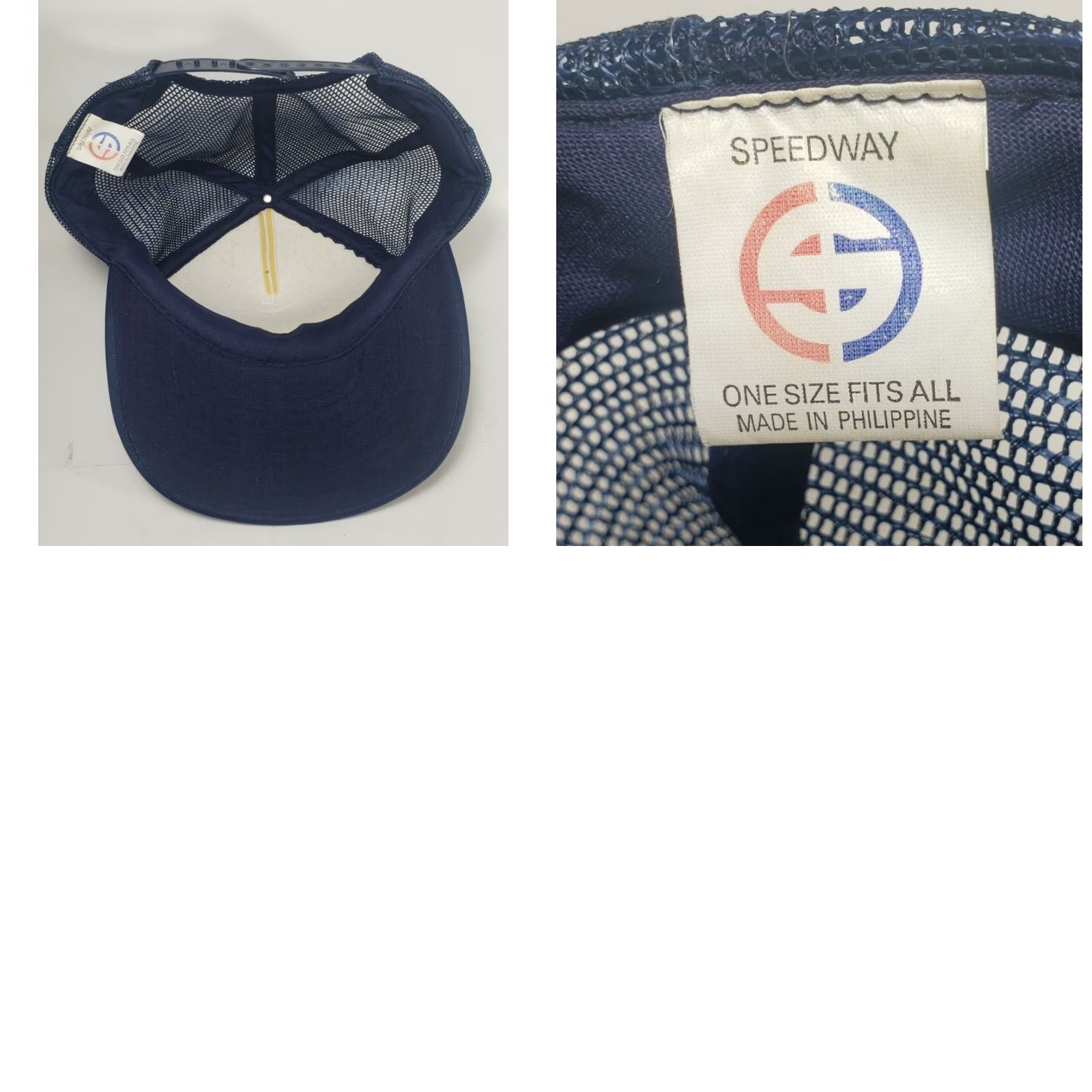 Vintage VINTAGE Speedway 80s Sassy Sally's Casino Las Vegas Nevada Trucker Hat Snapback Cap Blue Navy Blue Adjustable Snapback Hat Mens One Size Size ONE SIZE - 8 Thumbnail