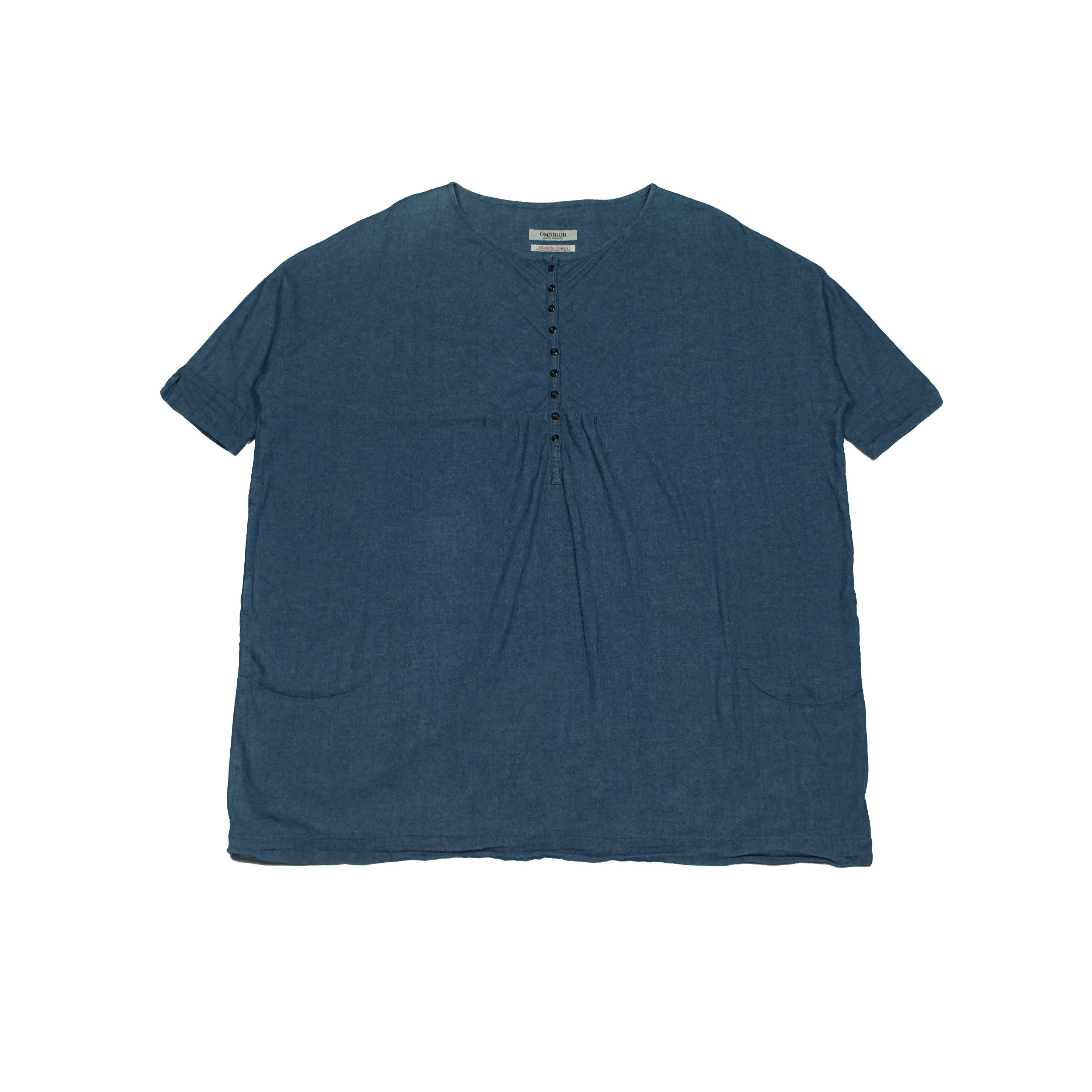 OMNIGOD *NoTariff Omnigod Japan Wide Denim Top Size ONE SIZE - 2 Thumbnail