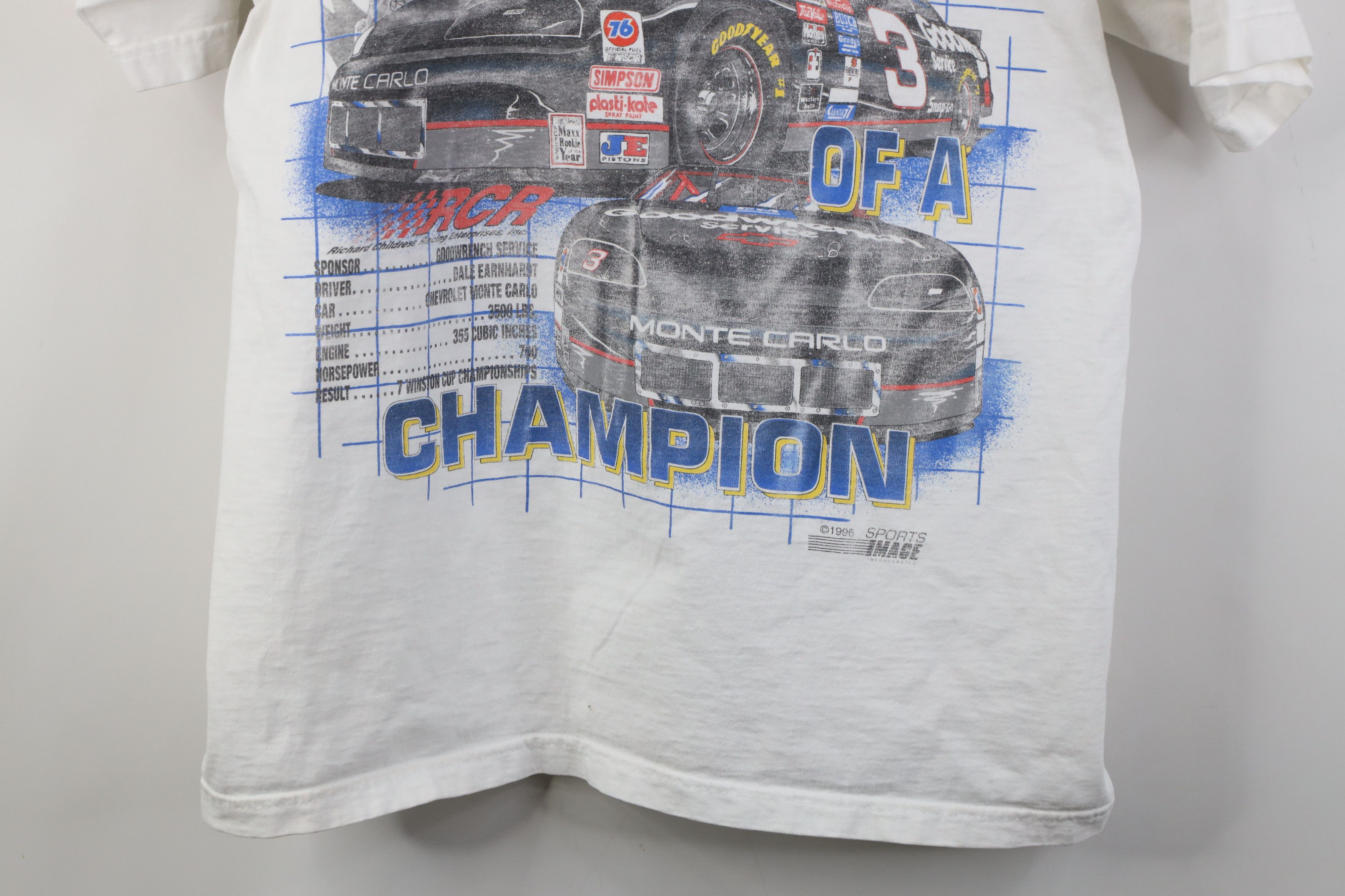 Vintage Vintage 90s NASCAR Earnhardt Racing All Over Print T-Shirt Size US XL / EU 56 / 4 - 3 Thumbnail