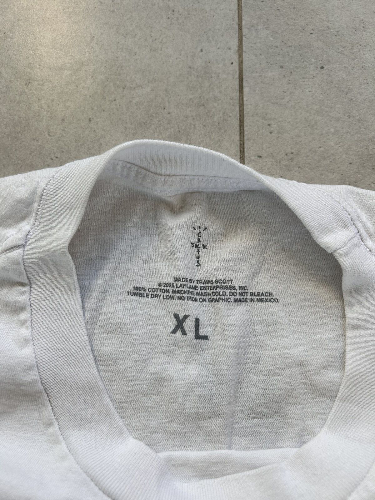 Travis Scott Jackboys 2 C2 White Tee