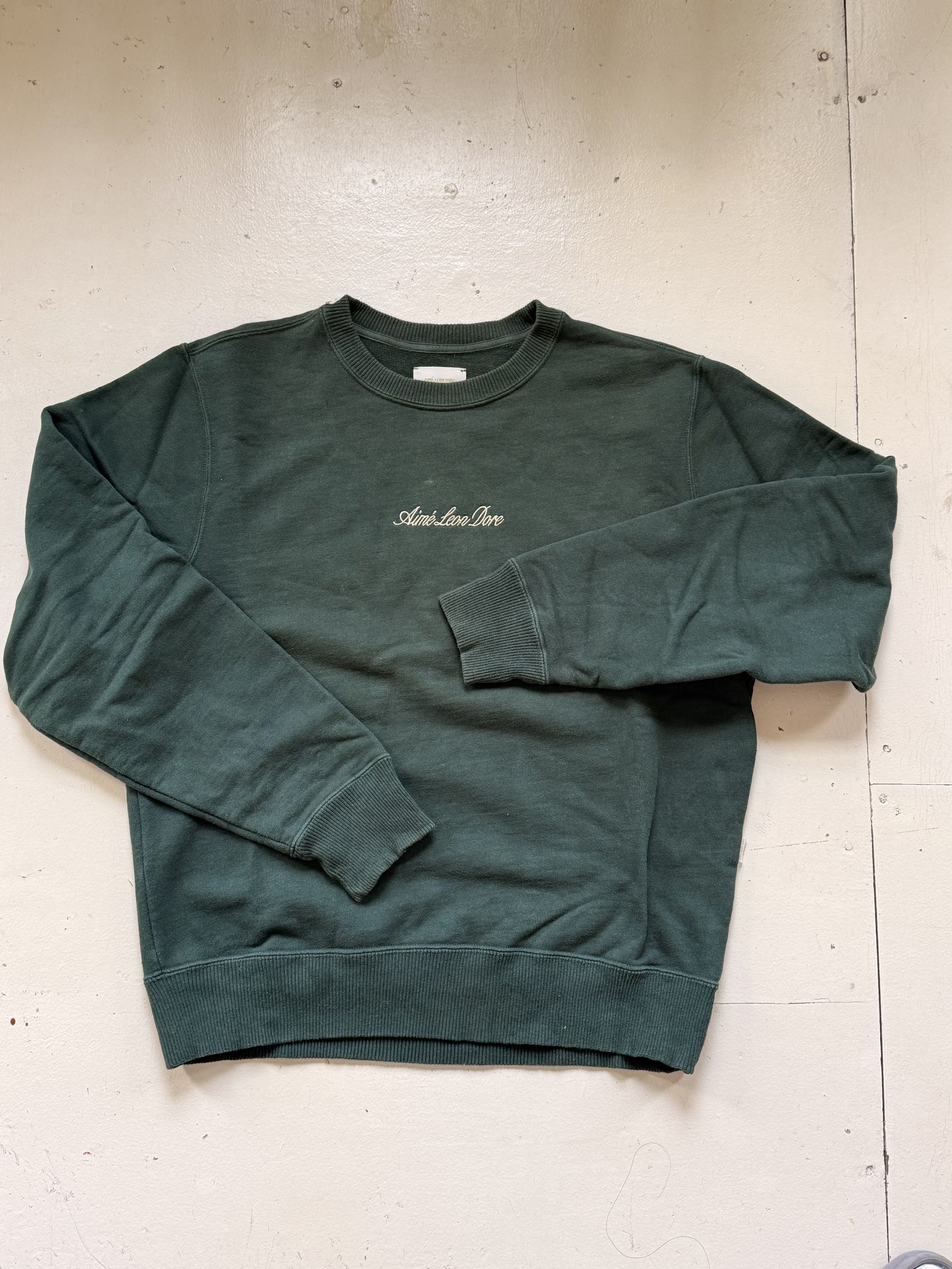 Aime Leon Dore ALD - Olive Green Sweatshirt Size US S / EU 44-46 / 1 - 1 Thumbnail
