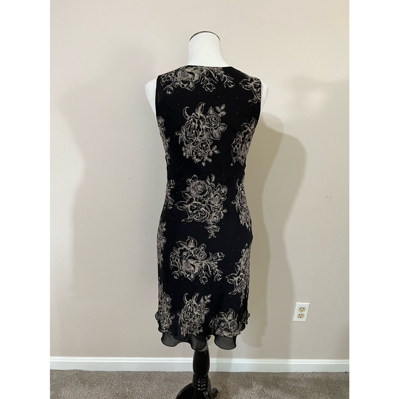 Other Lapis women Dress Silk Black Floral size S Size S / US 4 / IT 40 - 3 Thumbnail