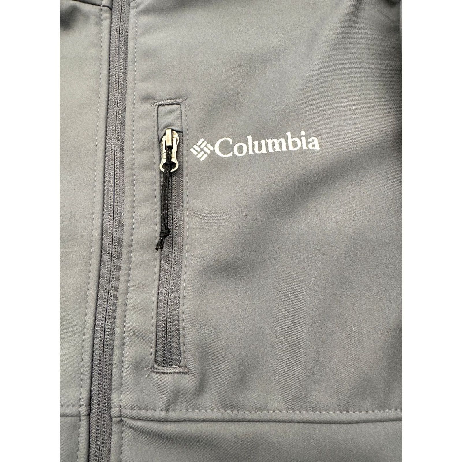 Vintage Columbia Womens Small Gray Zipper Up Jacket Pockets High Neck Solid Softshell Jacket Slim? Size S / US 4 / IT 40 - 4 Thumbnail