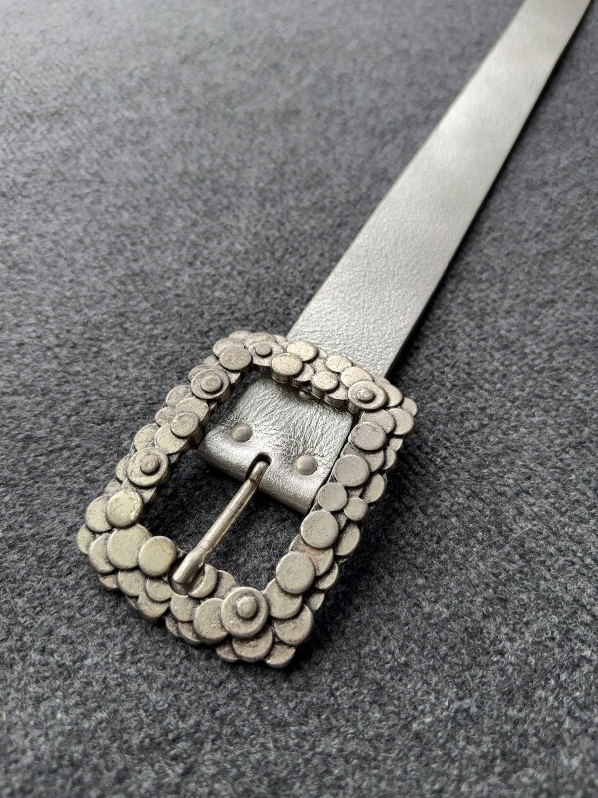 Japanese Brand Vintage Italian Vittozzi Leather Belt Boho Western Buckle Size ONE SIZE - 5 Thumbnail