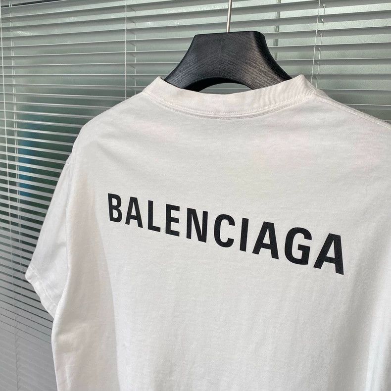 Balenciaga Balenciaga Letter print logo white short sleeves 2503-Nexta Size US S / EU 44-46 / 1 - 5 Thumbnail