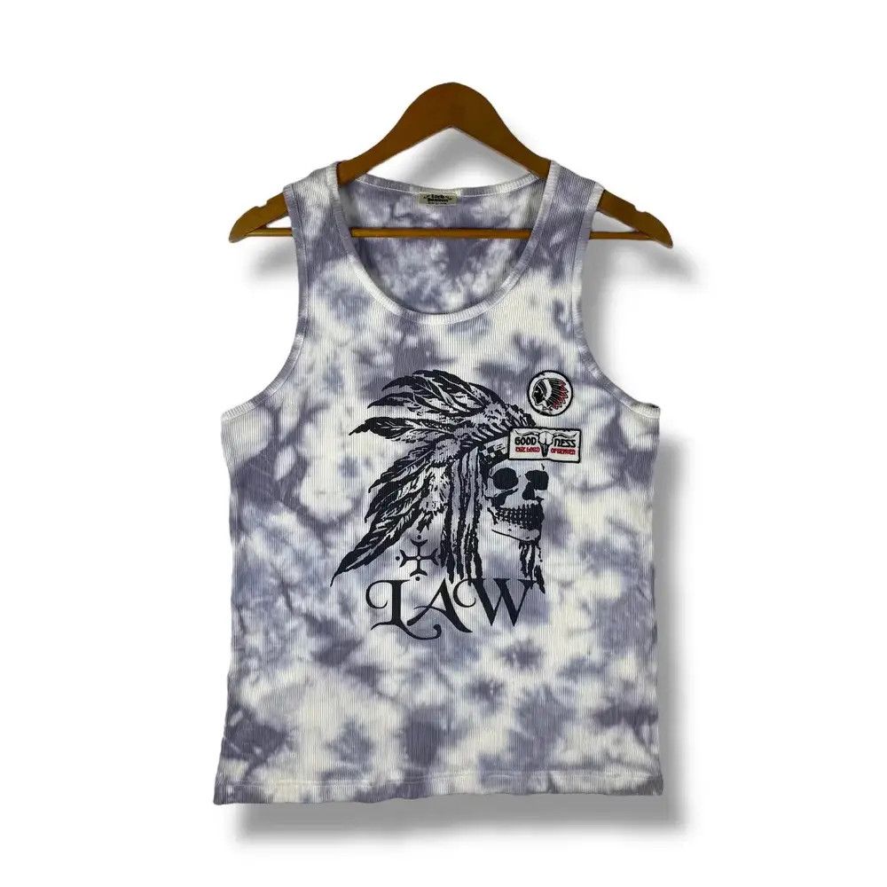 Japanese Brand Vintage LOCK HEAVEN Law Skull Chief Tank Tops Large Size Size US L / EU 52-54 / 3 - 1 Thumbnail