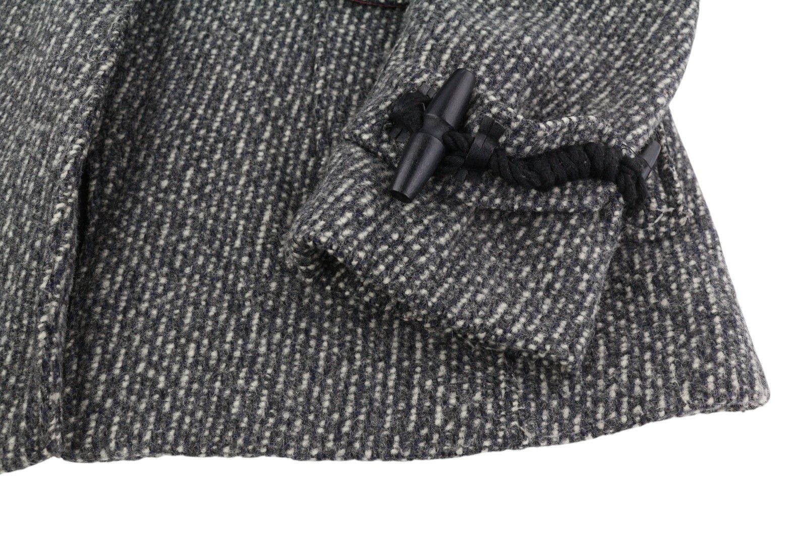 Other M Melange Grey Toggles Wool Blend High Neck Coat 86463 Size M / US 6-8 / IT 42-44 - 6 Thumbnail