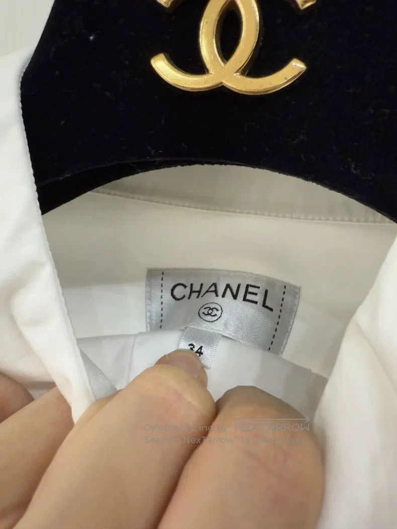 Chanel Chanel Princess-style shirt with lotus leaf neck Size XXS / US 00 / IT 34 - 4 Thumbnail