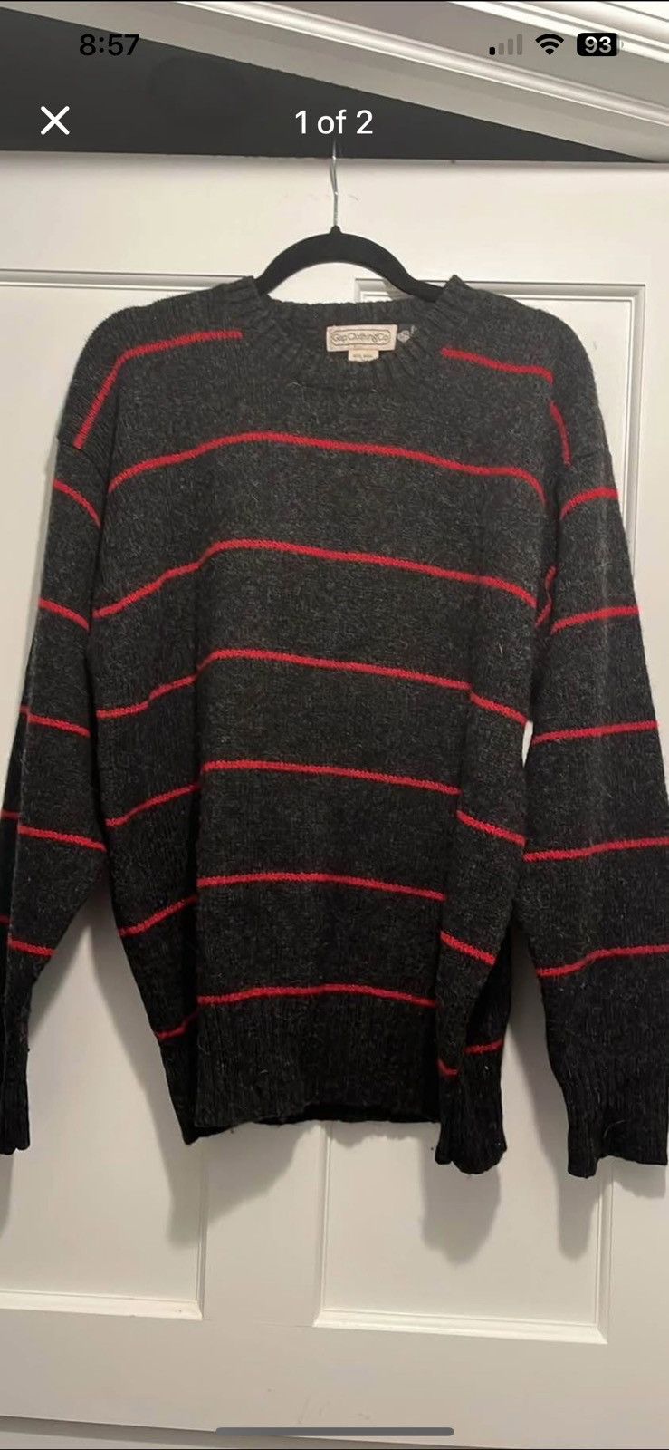 Gap Vintage Gap Men’s Crewneck Wool Sweater l/xl Size US L / EU 52-54 / 3 - 1 Thumbnail