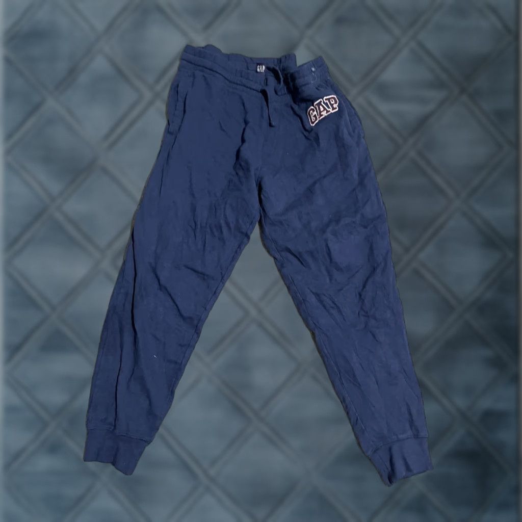 Gap Gap Jogger Pants - Navy Blue - Men's Size Large (L) Solid Logo, Activewear, Pre-Owned Good Condition Size US 33 - 1 Thumbnail