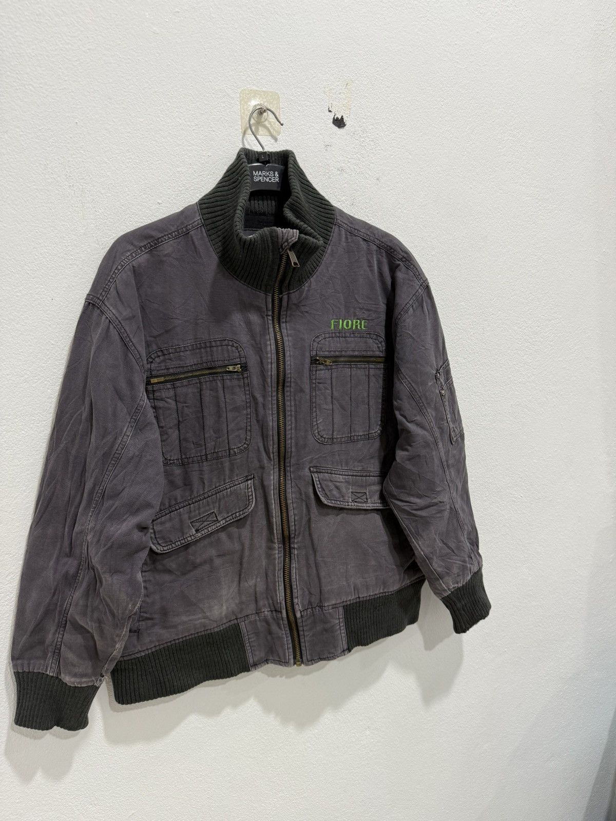 Japanese Brand Vintage Mitsubishi Fiore Jacket Multi Pocket Jawin Japan Size US L / EU 52-54 / 3 - 2 Thumbnail