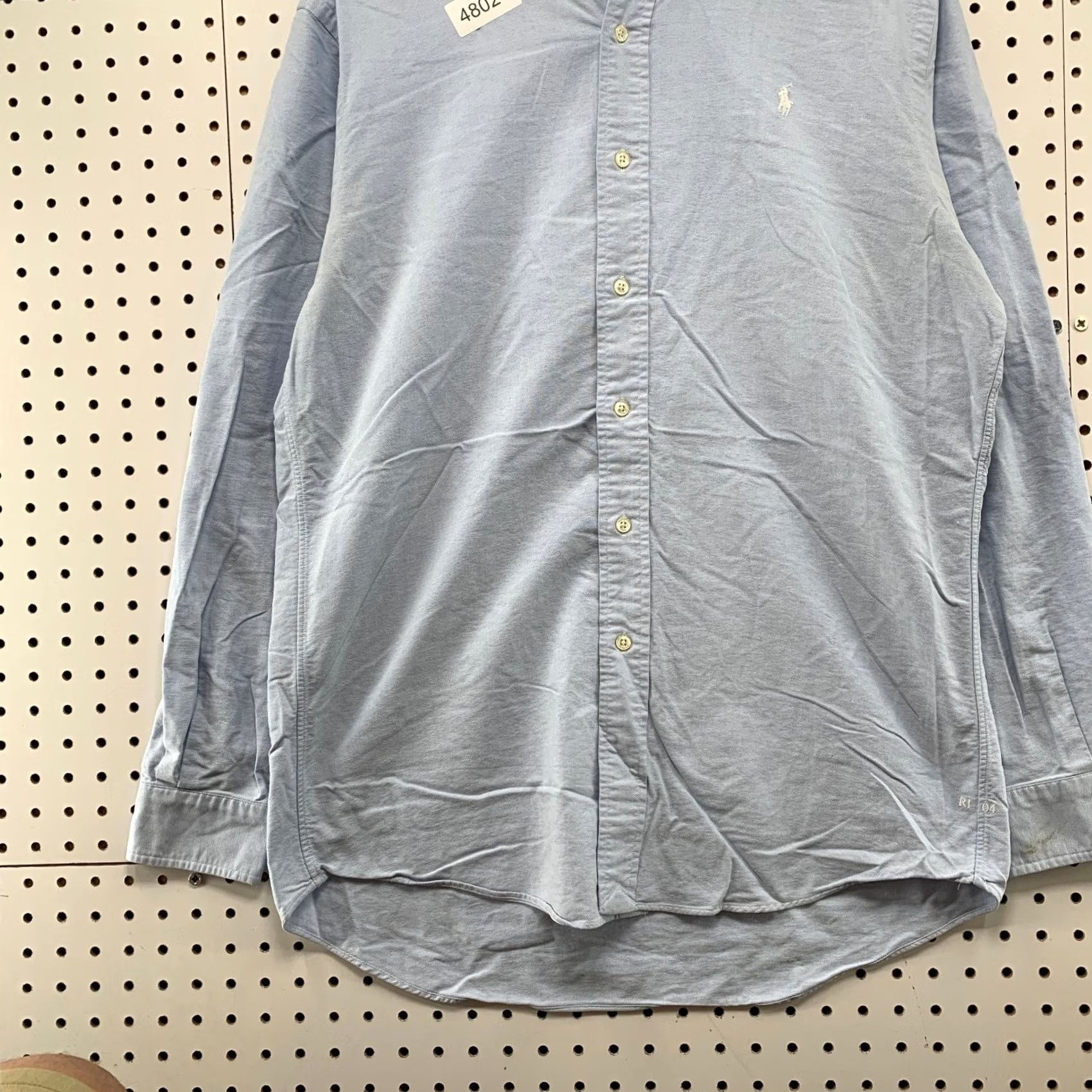 Ralph Lauren Ralph Lauren Button Shirt Mens Medium Blue Long Sleeve School Work Custom Fit Size US M / EU 48-50 / 2 - 5 Thumbnail