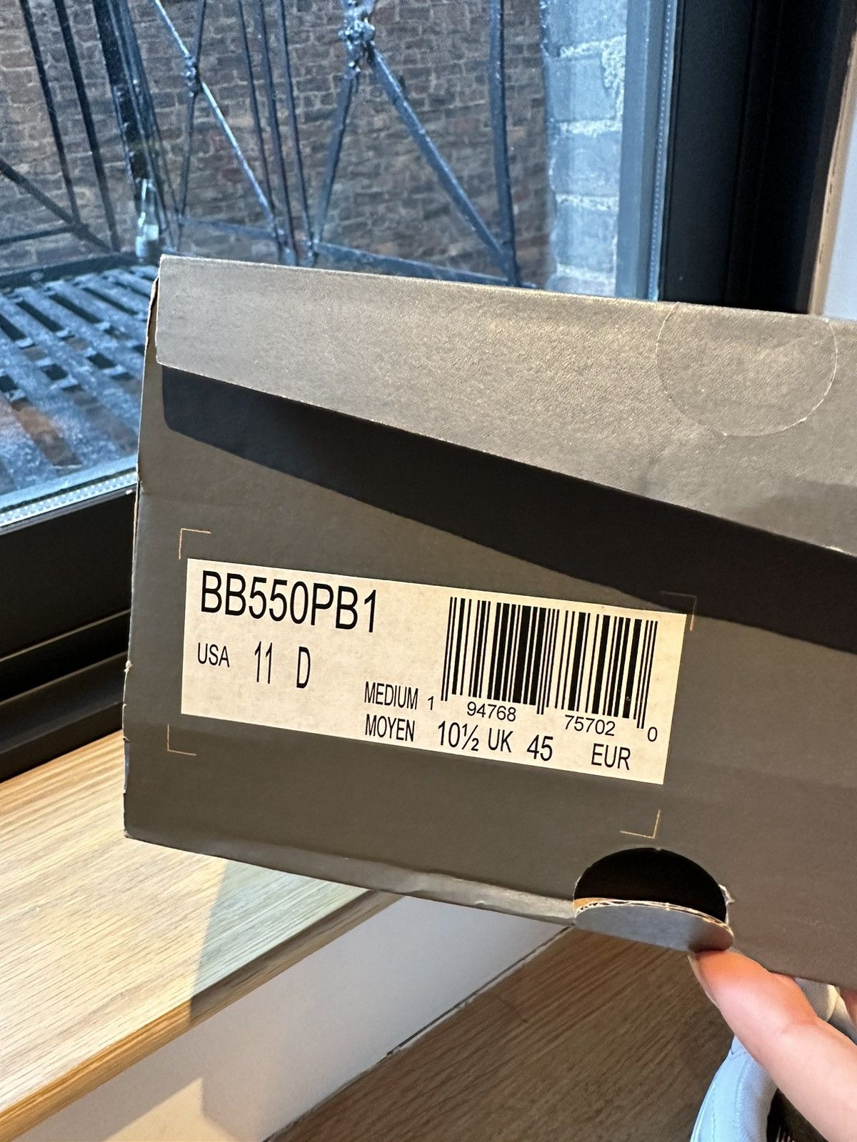 new balance 550 white grey