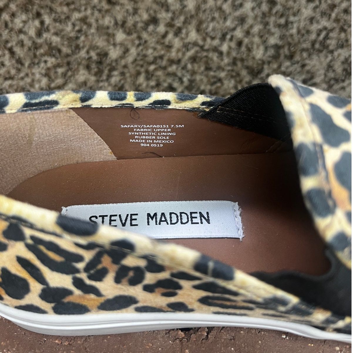 Steve Madden Steve Madden Safary Leopard Slip On Shoes Brown 7.5 Size US 7.5 / IT 37.5 - 3 Thumbnail