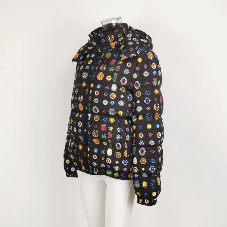 Versace Versace Printed hooded down jacket Size US L / EU 52-54 / 3 - 2 Thumbnail