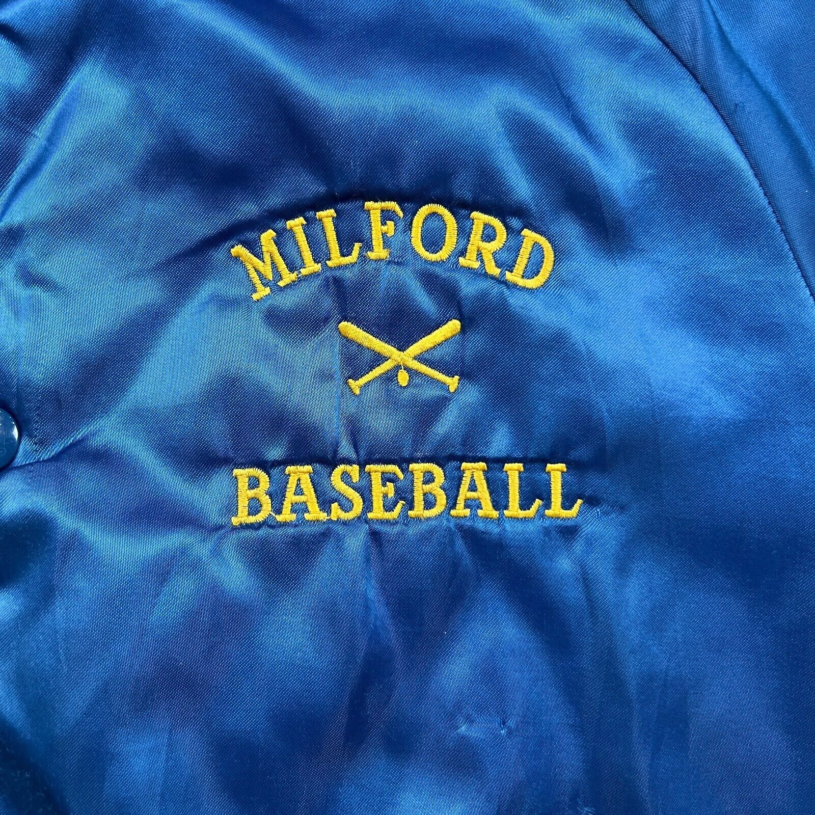 Chalk Line × Vintage VTG Chalk Line Milford Baseball Satin Jacket XS USA Bomber Size US XS / EU 42 / 0 - 3 Thumbnail