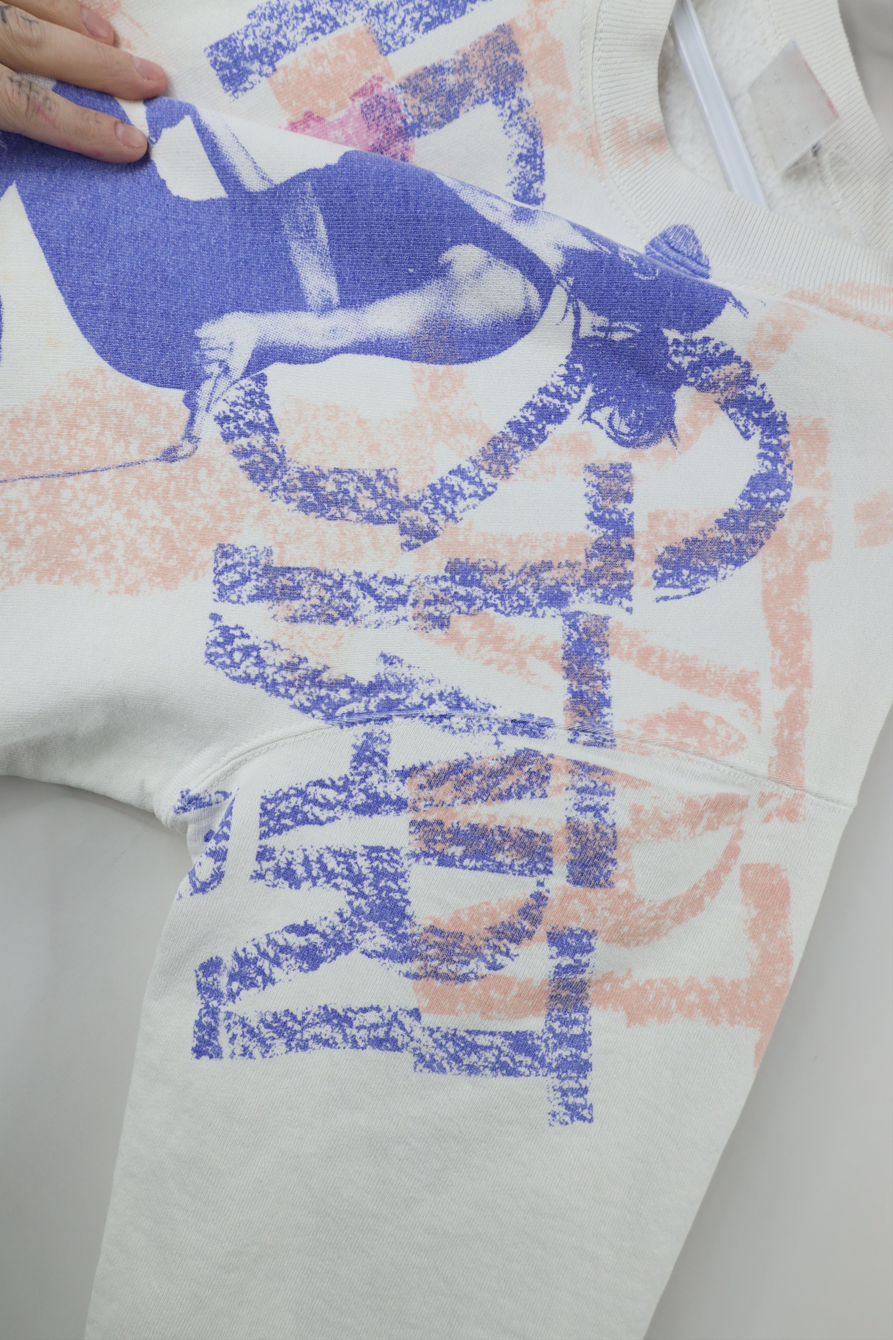 Vintage Vintage 90s Streetwear Workout All Over Print Sweatshirt USA Size L / US 10 / IT 46 - 6 Thumbnail