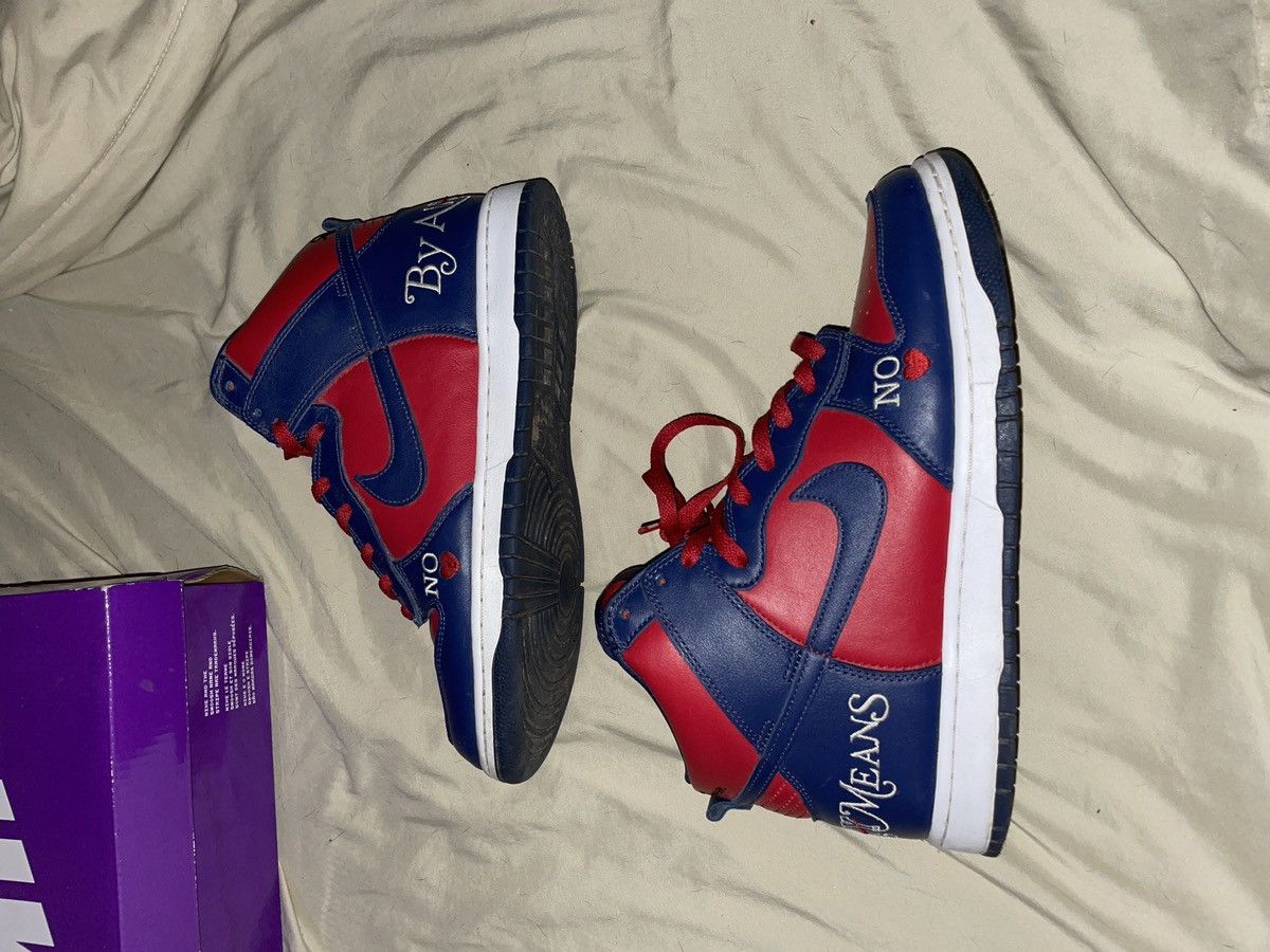 Supreme Nike SB Dunk high “By Any Means” Size US 10 / EU 43 - 2 Thumbnail