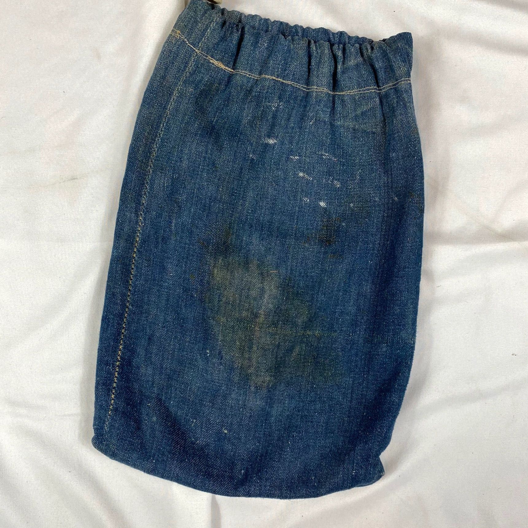 Vintage VINTAGE 1940s Custom Denim Suntries Bag Levis Selvege Redline Denim 14x9.5 inches Bag Mens/Womens Size ONE SIZE - 2 Thumbnail