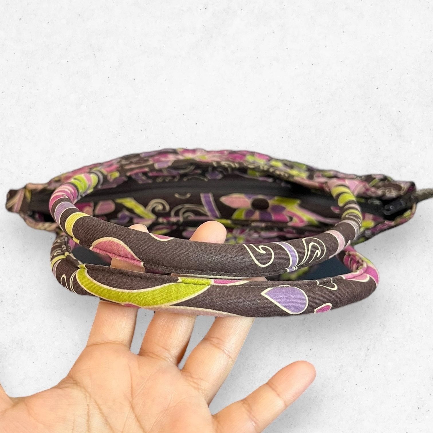 Vera Bradley Vera Bradley Retired Pattern Purple Punch Bag Purse Tote Bag Size ONE SIZE - 5 Thumbnail
