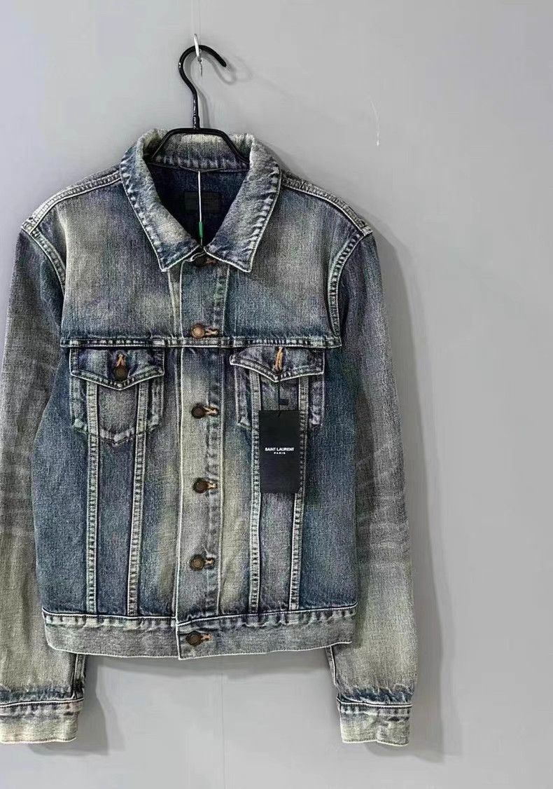 Saint Laurent Paris Saint Laurent Blue washed denim jacket Size US M / EU 48-50 / 2 - 3 Thumbnail