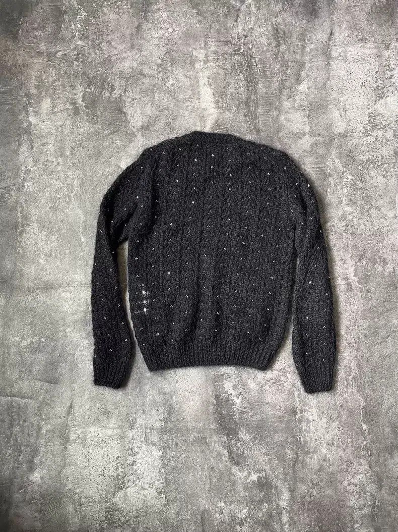 Saint Laurent Paris Saint Laurent Paris Cutout Crystal Knit Sweater Size US S / EU 44-46 / 1 - 6 Thumbnail