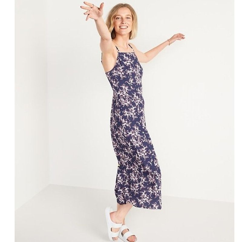 Old Navy Old Navy Sleeveless Linen-Blend Maxi Shift Dress Size M Size M / US 6-8 / IT 42-44 - 1 Thumbnail