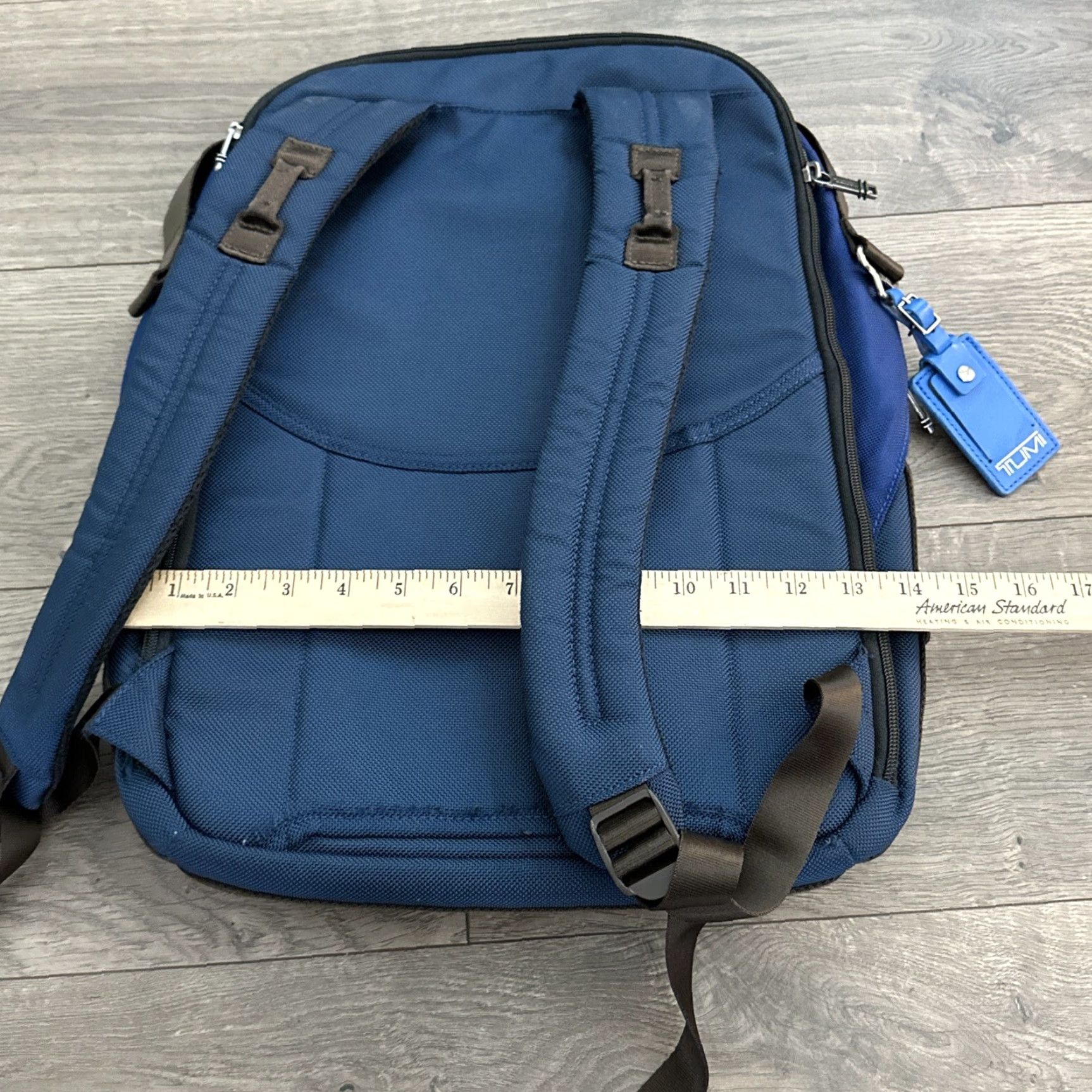 Tumi Tumi Alpha Bravo Cannon Backpack Rucksack Ballistic Nylon Blue 18x12x6  Medium Unisex Adults Leather Lining 22385BLCH | Grailed