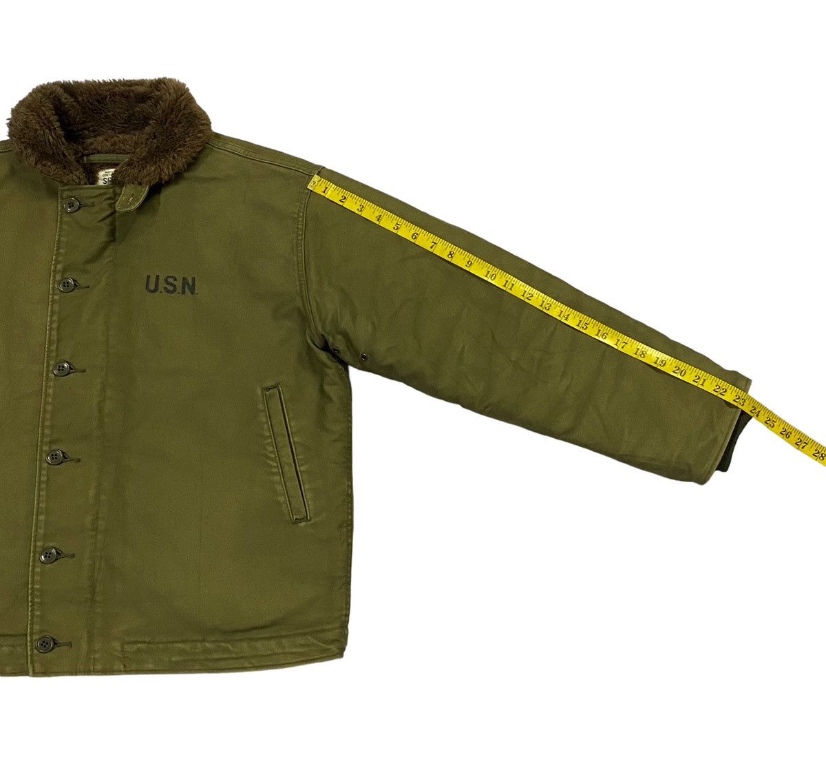 Vintage Vintage Houston U.S.N Navy N-1 Deck Jacket Size US L / EU 52-54 / 3 - 7 Thumbnail