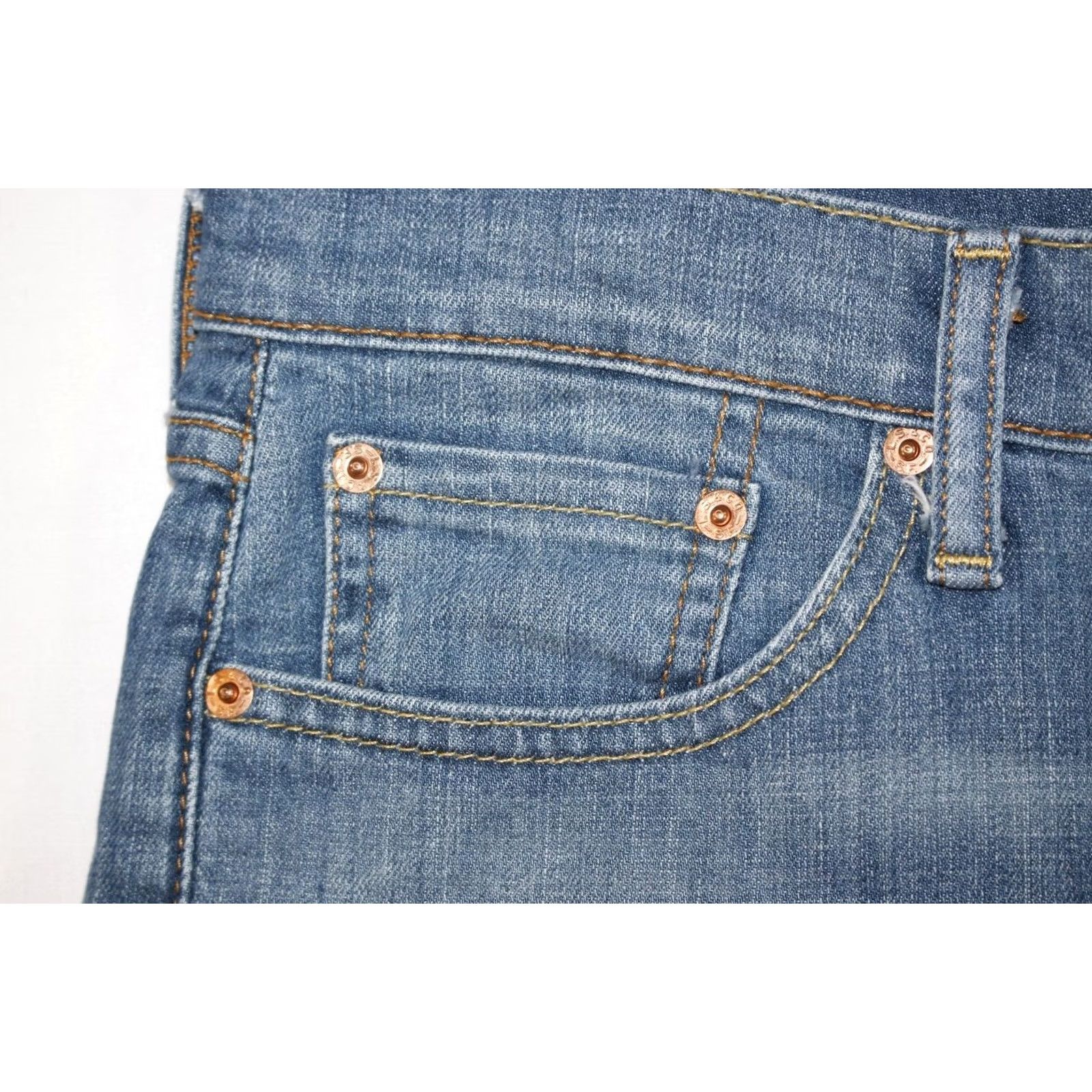 Levi's Levi's Jeans Mens 29 Blue Men 29x30 Straight Fit Stretch Medium Wash Size US 29 - 3 Thumbnail