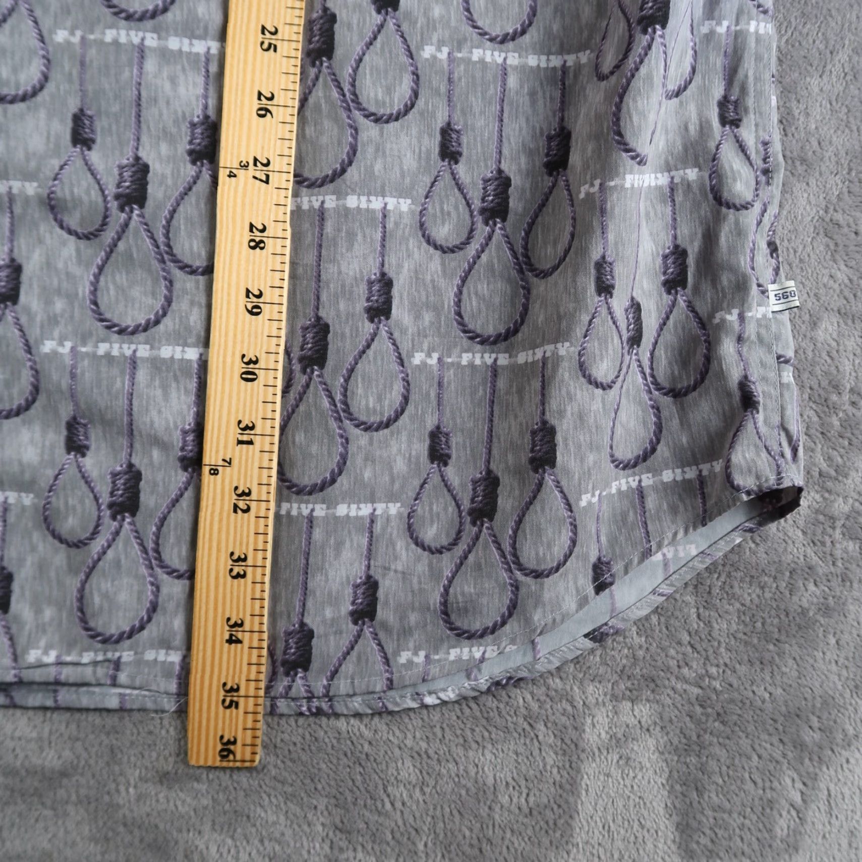 Roper VINTAGE FJ 560 Fat Joe Long Sleeve Shirt 2XL Gray Polyester Button-Up Graphic Print Hip Hop 90s Mens Size US XXL / EU 58 / 5 - 6 Thumbnail
