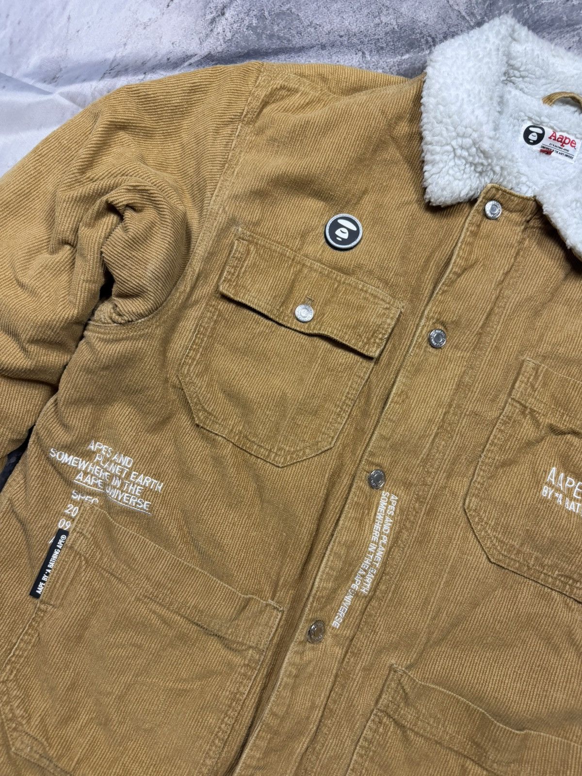 Aape Corduroy Jacket AAPE by A Bathing Ape XL Size US XL / EU 56 / 4 - 3 Thumbnail
