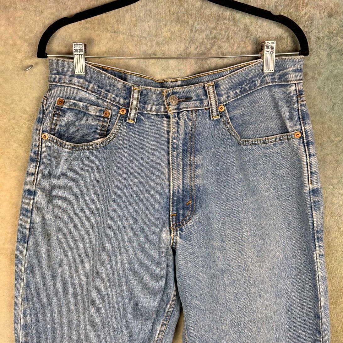 Levi's × Vintage VTG Y2K Levis 550 Denim Jeans Sz 33x34 Blue Straight Leg Size US 33 - 6 Thumbnail